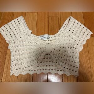 Vintage Havana Cream Crochet Blouse